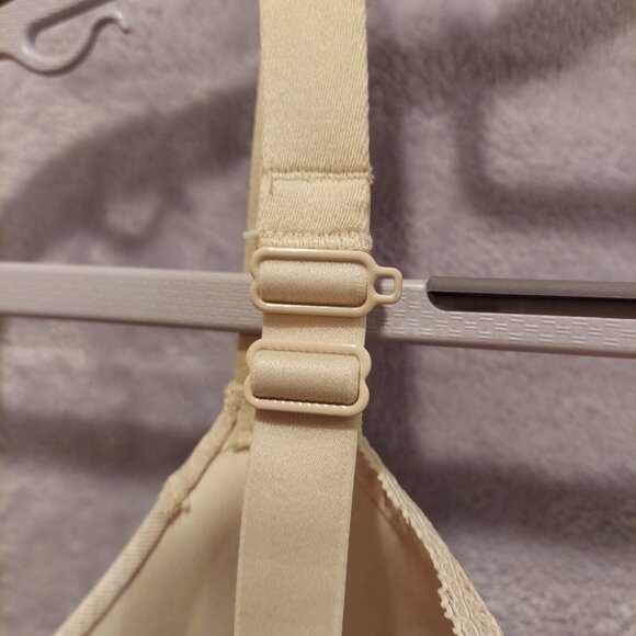 Ambrielle 42D Bra Organic Cotton Demi Underwire covertable straps jersey tan - Picture 8 of 16